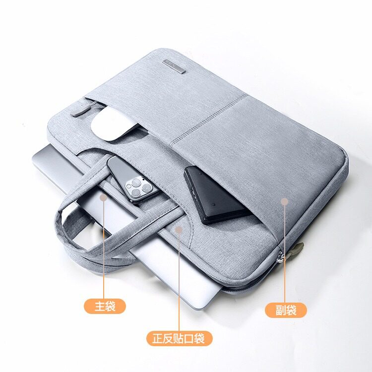 笔记本手提电脑包适用联想苹果macbookair14男华为matebook13小米