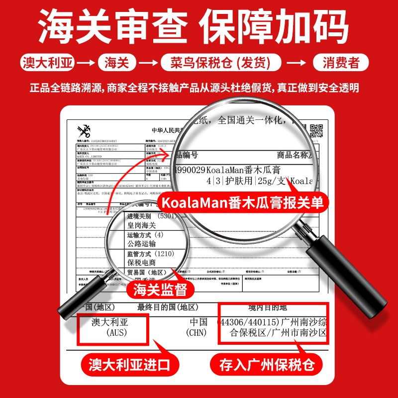 澳大利亚番木瓜膏万能婴儿口水疹儿童红屁屁护臀膏原装正品旗舰店