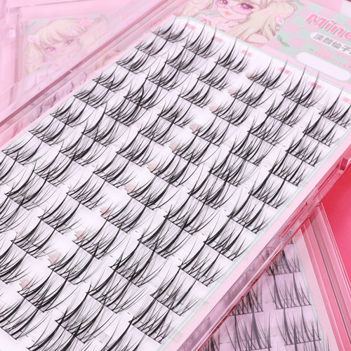 Mine Took/苾桃淡颜仙子睫新款假睫毛三部曲轻盈柔软自然仿真细梗 - 图1