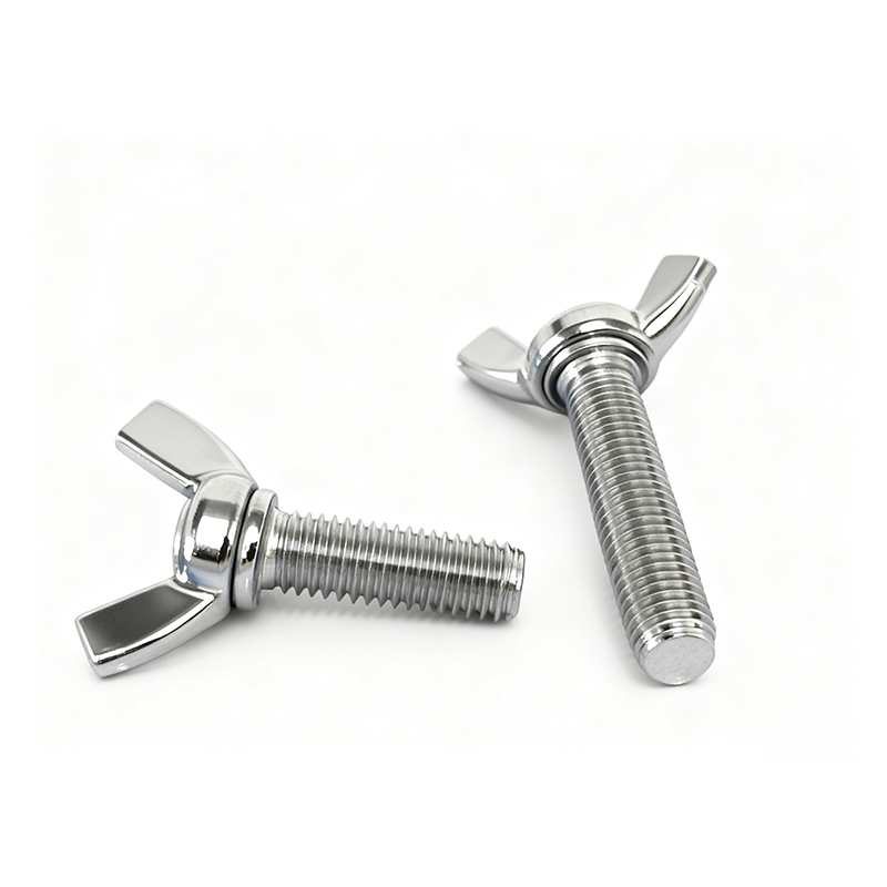 304/316不锈钢蝶形螺丝元宝手拧螺丝蝴蝶型羊角螺栓M3M4M5M6M8M12 - 图2