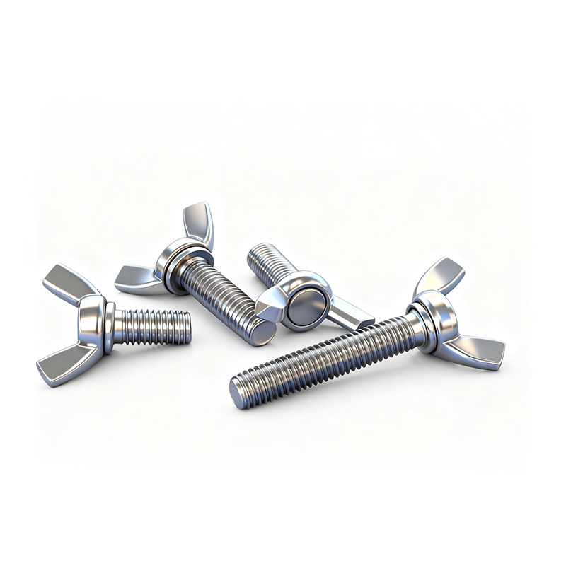 304/316不锈钢蝶形螺丝元宝手拧螺丝蝴蝶型羊角螺栓M3M4M5M6M8M12 - 图1