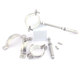 Stainless steel 304 extended expansion clamp pvc drain pipe fixing pipe clamp ceiling pipe bracket clamp water pipe clamp code