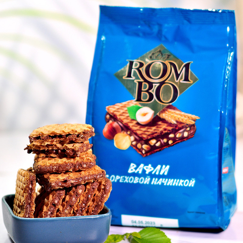 俄罗斯进口巧克力榛子夹心威化饼干KDV原装可可脂办公室小零食品,淘宝优惠券,粉丝福利购,淘宝优惠卷