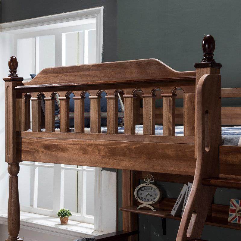 金多喜中式上下床小户型高低床中古风上下铺实木双层床儿童子母床,淘宝优惠券,粉丝福利购,淘宝优惠卷