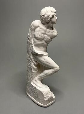 米开朗基罗复刻石膏像雕塑高级小众创意桌面摆件美术素描教具礼物