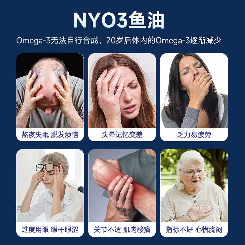 NYO3挪威深海鱼油omega3高浓度软胶囊中老年epa女生成人健身DHA,淘宝优惠券,粉丝福利购,淘宝优惠卷