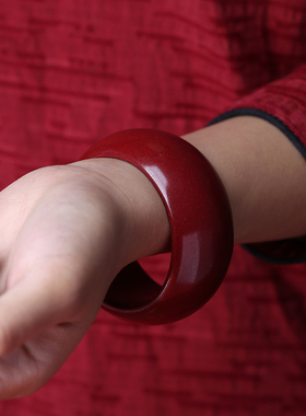 加宽加厚手镯缘之固朱砂