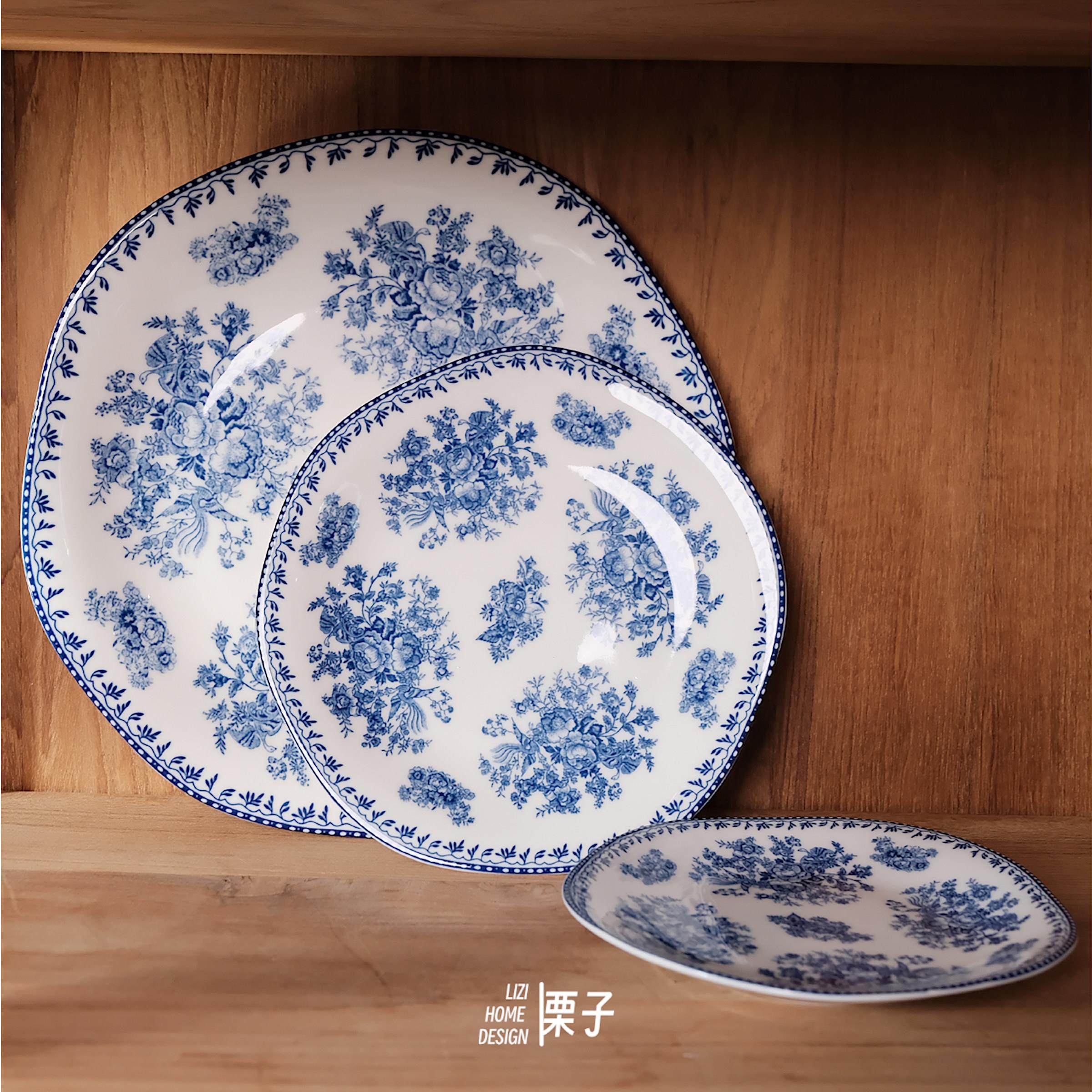 【上新】栗子家设兰开 斯特碗盘碟沙拉碗陆升花思凤粉灰兰甜品盘,淘宝优惠券,粉丝福利购,淘宝优惠卷