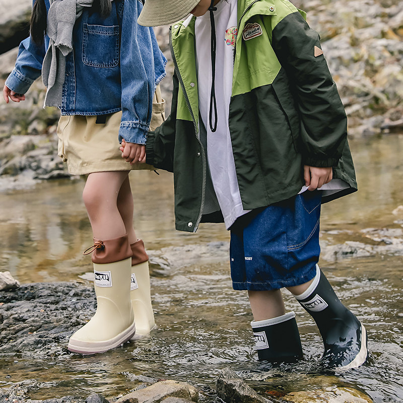 儿童雨鞋男孩户外亲子鞋防水防滑轻便胶鞋大码高筒水鞋软底雨靴女,淘宝优惠券,粉丝福利购,淘宝优惠卷