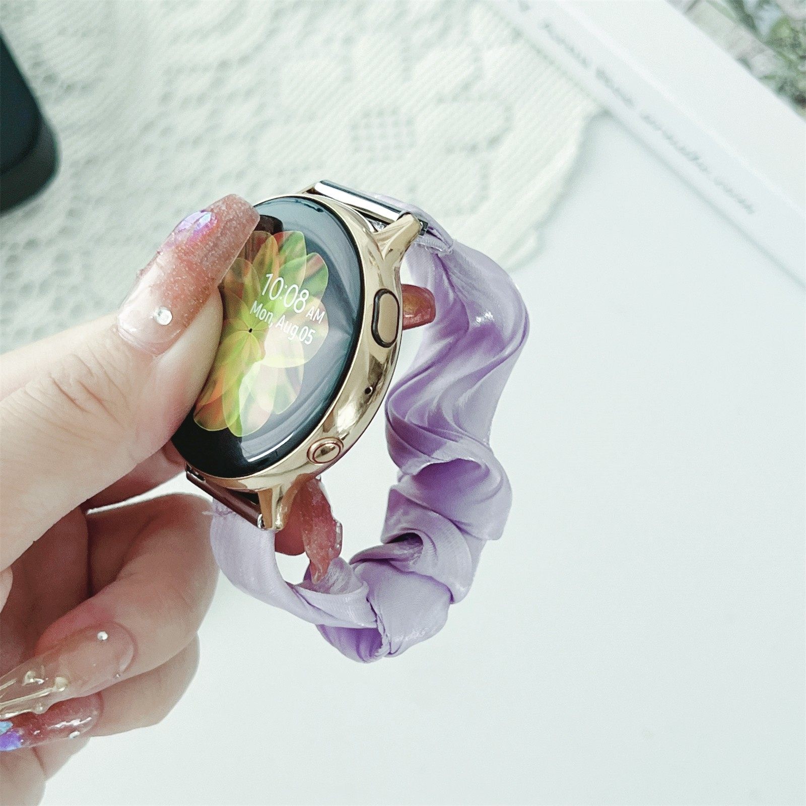 适用苹果表带三星watch65华为GT4 fit3冰丝发圈弹力一加2Vivo可爱,淘宝优惠券,粉丝福利购,淘宝优惠卷