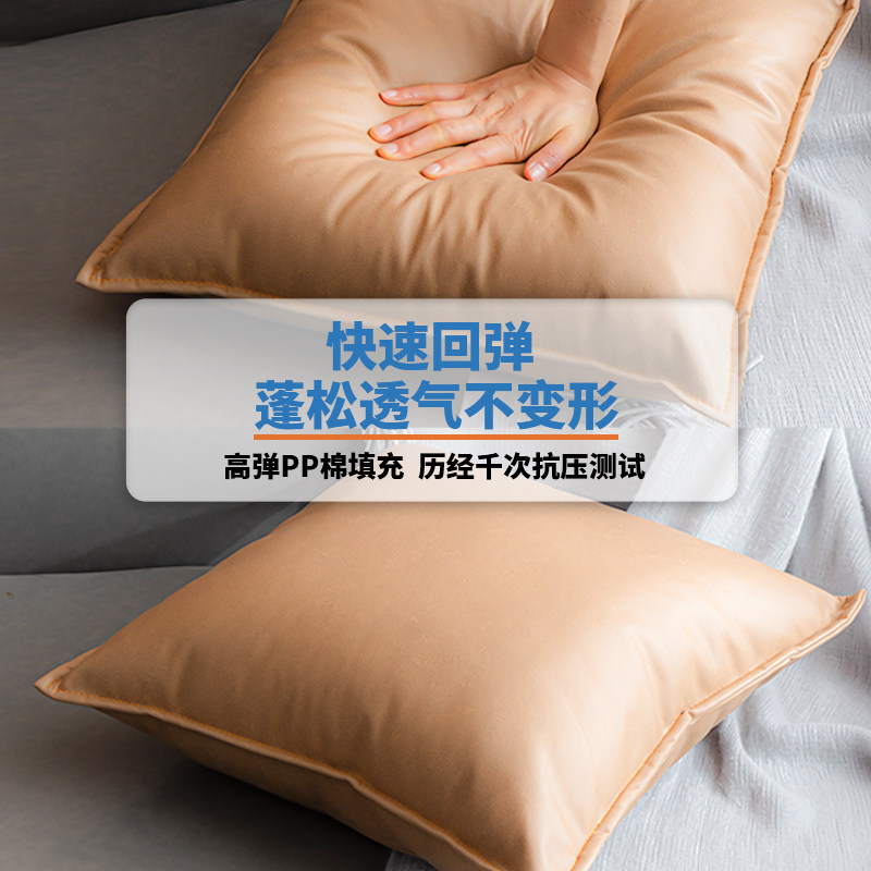 科技布抱枕客厅沙发大号抱枕套现代轻奢靠垫皮高档防水腰靠背床头,淘宝优惠券,粉丝福利购,淘宝优惠卷