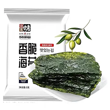 韩国进口原味香脆海苔片16包