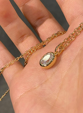 法式宫廷风爆闪项链女轻奢高级感