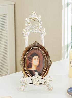 sungmor 欧式创意铸铁画架圆盘展示架报刊杂志置物架家居装饰摆件