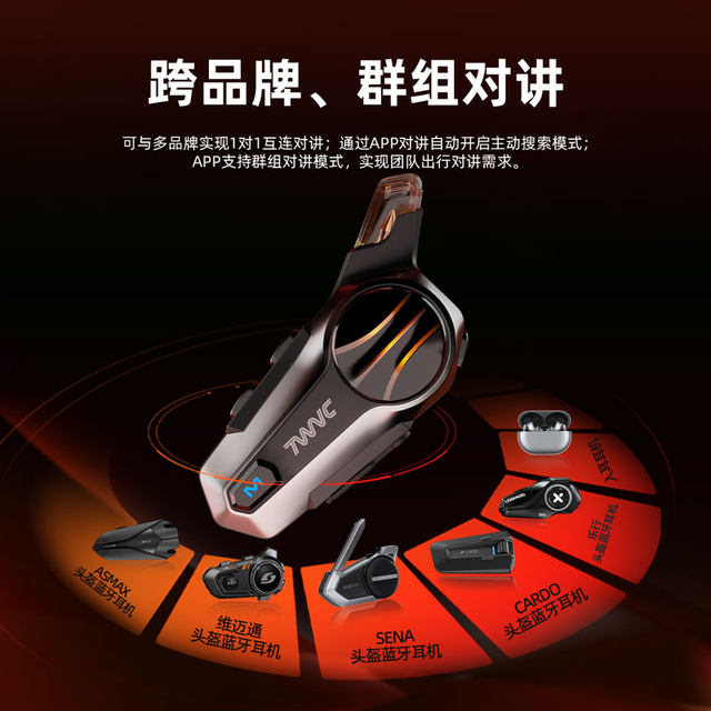 Qingqixun Motorcycle Helmet Bluetooth Headset