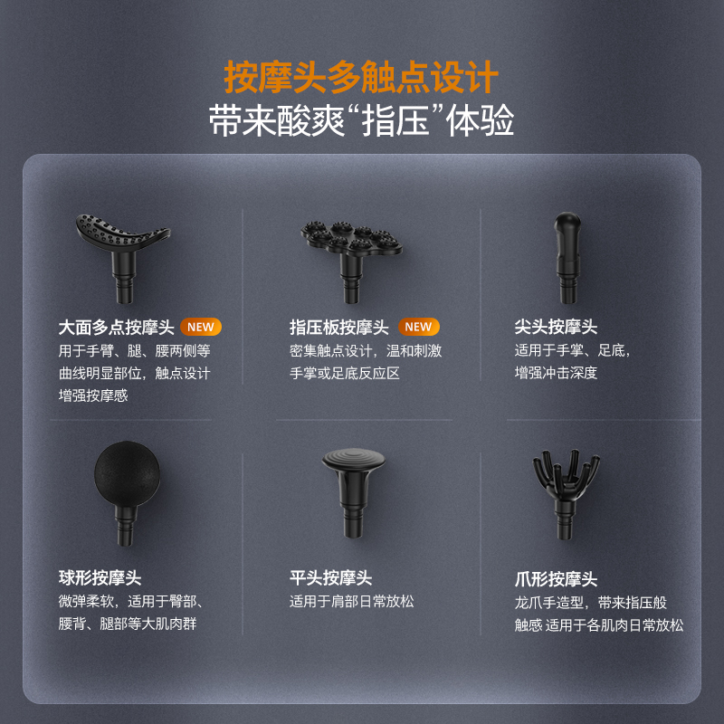 飞利浦筋膜枪肌肉按摩器颈膜枪男女专业肌膜多功能按摩枪送礼礼物