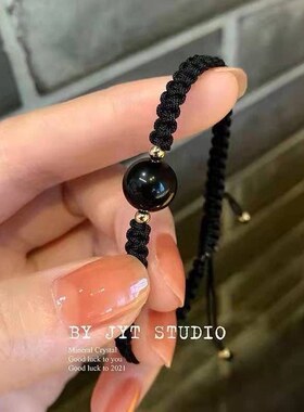 龙年好运本命年红绳手链水晶手工编织情侣学生闺蜜手绳纯手工编绳