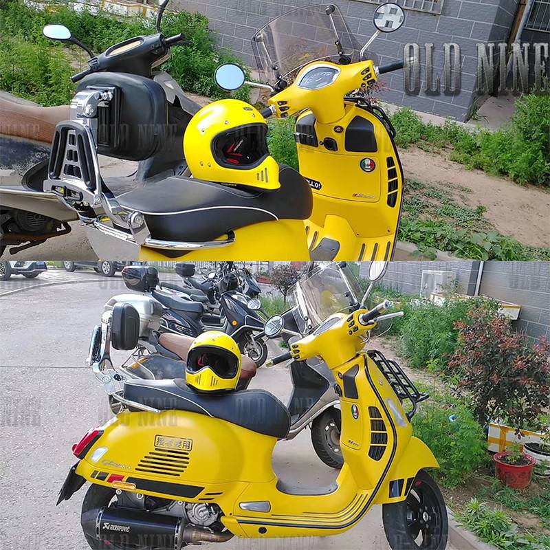 维斯帕Vespa300 150 春天 冲刺改装后货架靠背 伸缩移动折叠靠背 - 图0