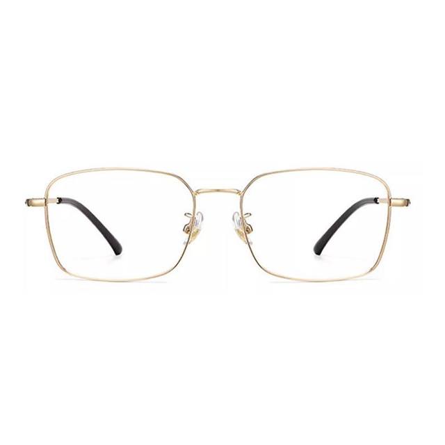 Wang Hedi's same style of gold wire myopia glasses for men, handsome, anti-blue radiation business flat light glasses retro glasses frame trend