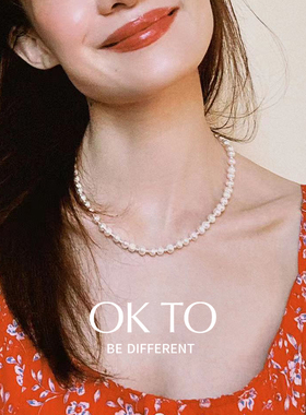 OKTO巴洛克银球隔珠项链