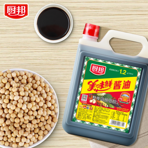 厨邦美味鲜酱油143L*6瓶整箱商用餐饮特级酿造生抽炒菜蘸料厨房