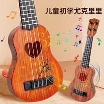 Jukrieri childrens guitar toy tennis red instrument baby can play violin beginner boy girl