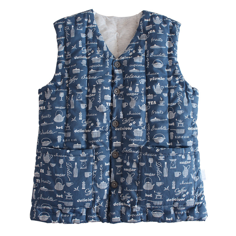 Men's handmade pure cotton winter thickened vest and waistcoat
