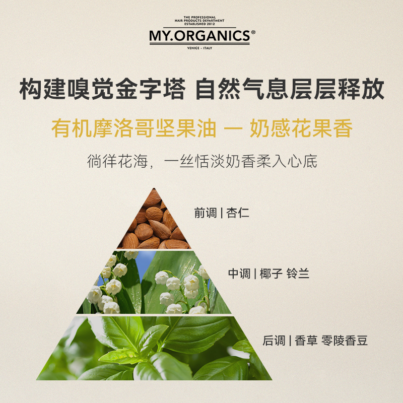 myorganics有机摩洛哥坚果油改善毛躁分叉隔热顺滑光泽滋养护发