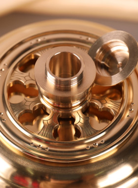 缩微胶片经文八福金轮黄铜手捻