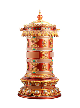 家用天珠浮雕电动转动轮插电转筒