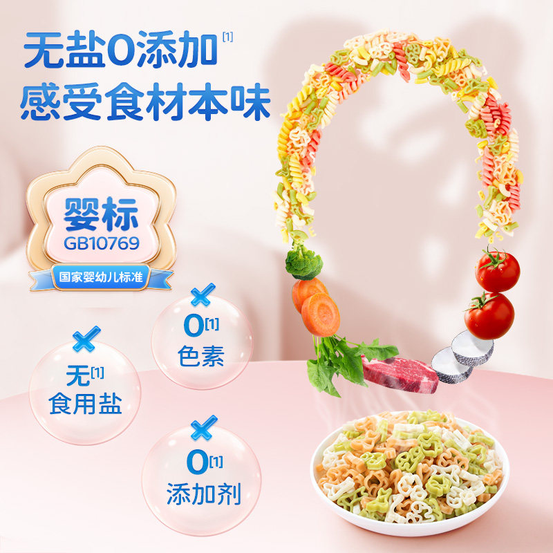 小鹿蓝蓝婴幼儿多维螺旋造型面宝宝面条婴儿钙铁锌无盐鳕鱼甜菜金,淘宝优惠券,粉丝福利购,淘宝优惠卷