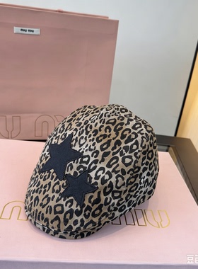 贝雷帽女春夏百搭黑色ins八角帽子网红韩版日系英伦复古画家帽潮