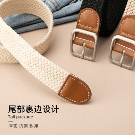 Woodpecker Stretch Woven Canvas Belt Unisex