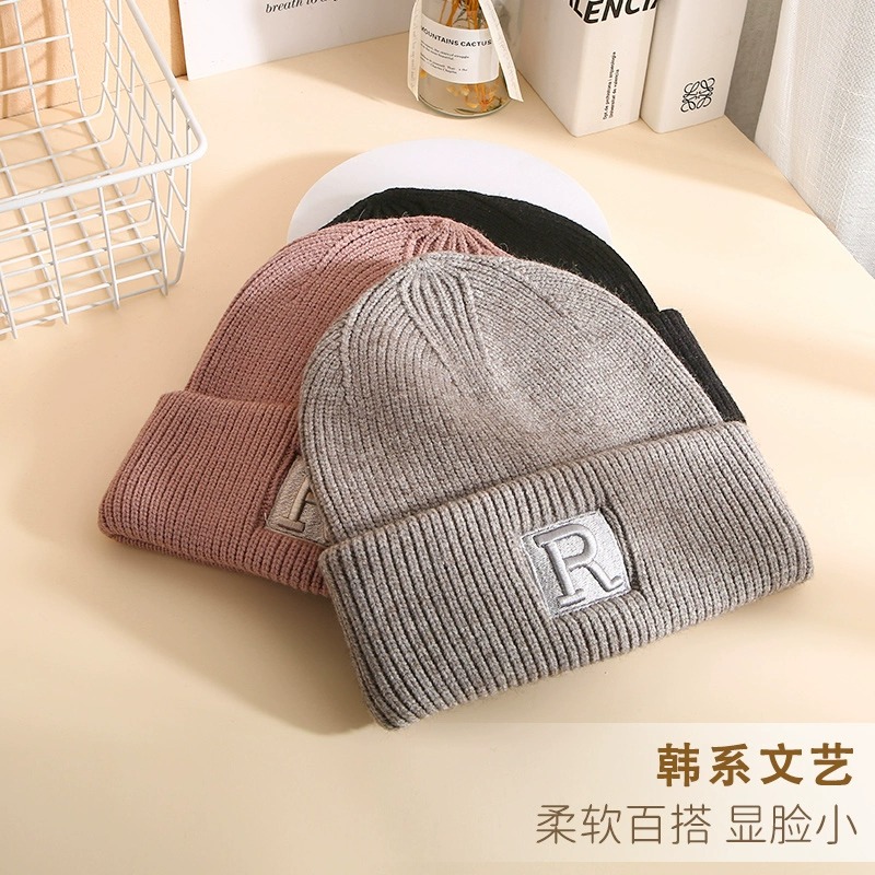帽子男士冬季加厚保暖百搭潮冷帽宽松毛线帽大头围显脸小针织帽女 - 图2