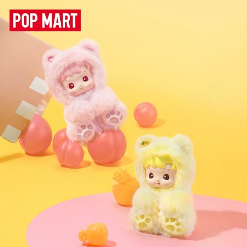 POPMART泡泡玛特HACIPUPU 小熊软糖系列 搪胶毛绒挂件盲盒礼物 - 图0