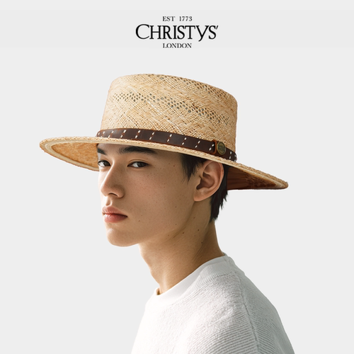 【2026新品】Christys'百年皇室品牌 花纹宝草牛皮装饰大帽檐草帽 - 图3