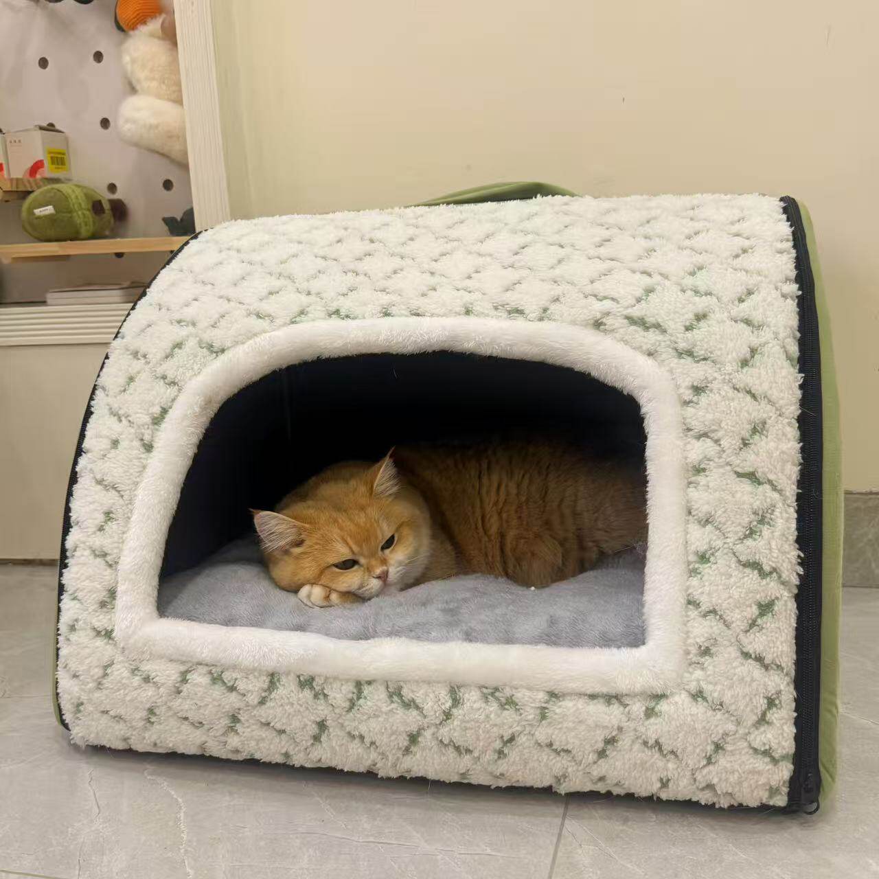 猫窝冬季保暖封闭式猫屋四季通用幼猫大睡袋小狗房子冬天猫咪帐篷,淘宝优惠券,粉丝福利购,淘宝优惠卷