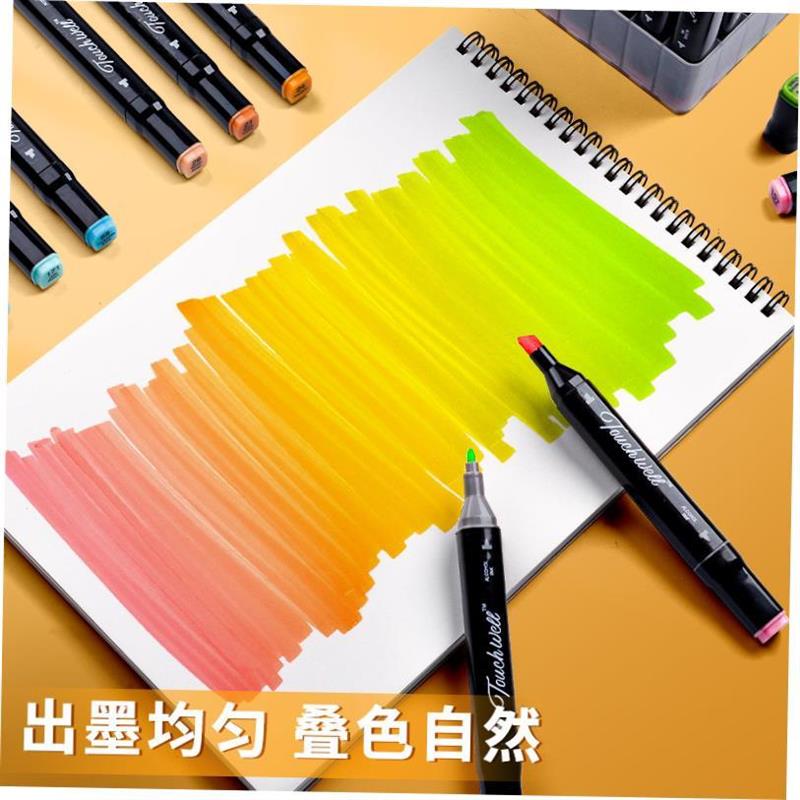 Marker pen 100 color suit animation cartoon 48 color touch a-图1