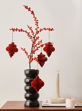 【新年必备】高级感红色系仿真花