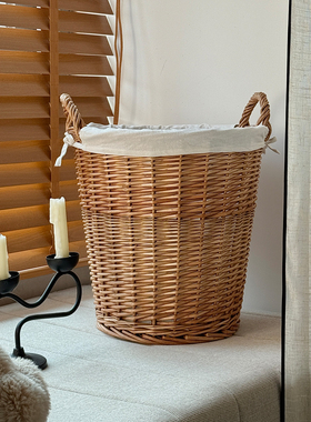 柳编脏衣篮洗衣篮脏衣服收纳筐家用衣篓装放衣服框篮子脏衣篓神器
