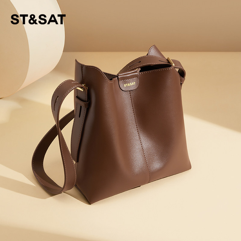 星期六包包女2025新款春夏水桶包软皮单肩斜挎包托特包通勤手提包,淘宝优惠券,粉丝福利购,淘宝优惠卷