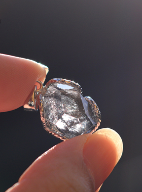 S925银黑银发晶顺发水晶项链  12.19冬至节直播间专属