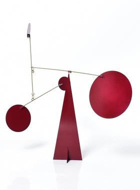 现代简约西班牙设计北欧莫兰迪色几何动态平衡儿童房样板房摆件