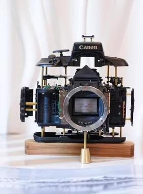 空间爆炸相机尼康真机拆解相机/别墅摆件老工匠手工艺品/立体古董