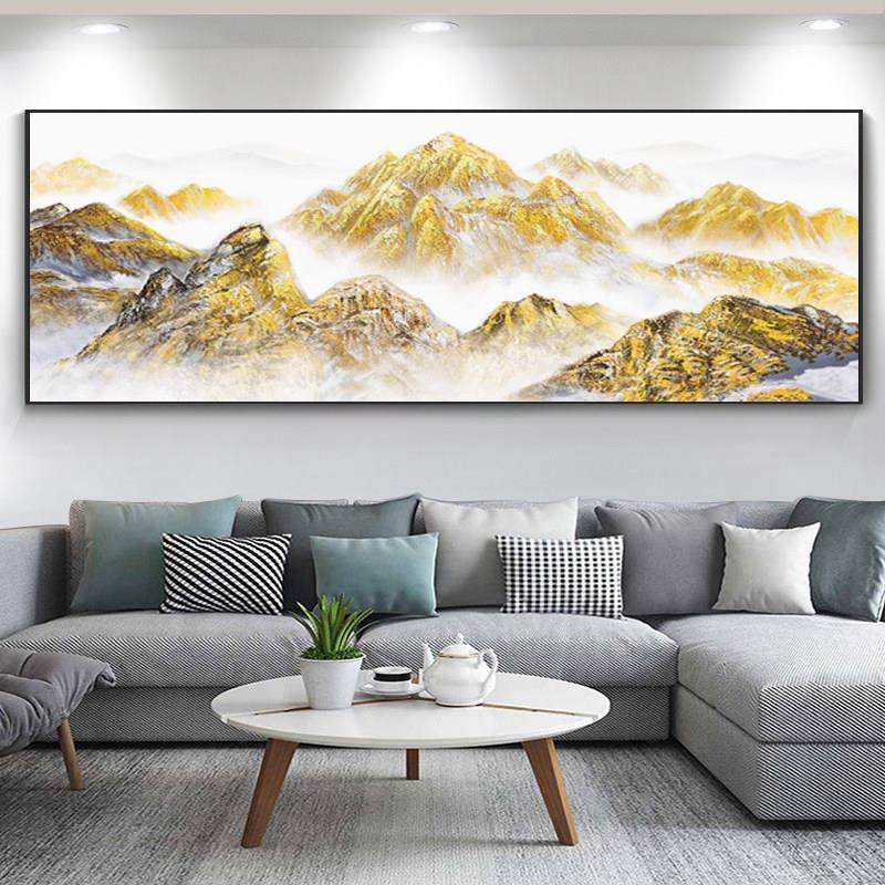 日照金山钻石贴画横款十字绣满钻2025新款高级感钻石绣客厅点钻画,淘宝优惠券,粉丝福利购,淘宝优惠卷