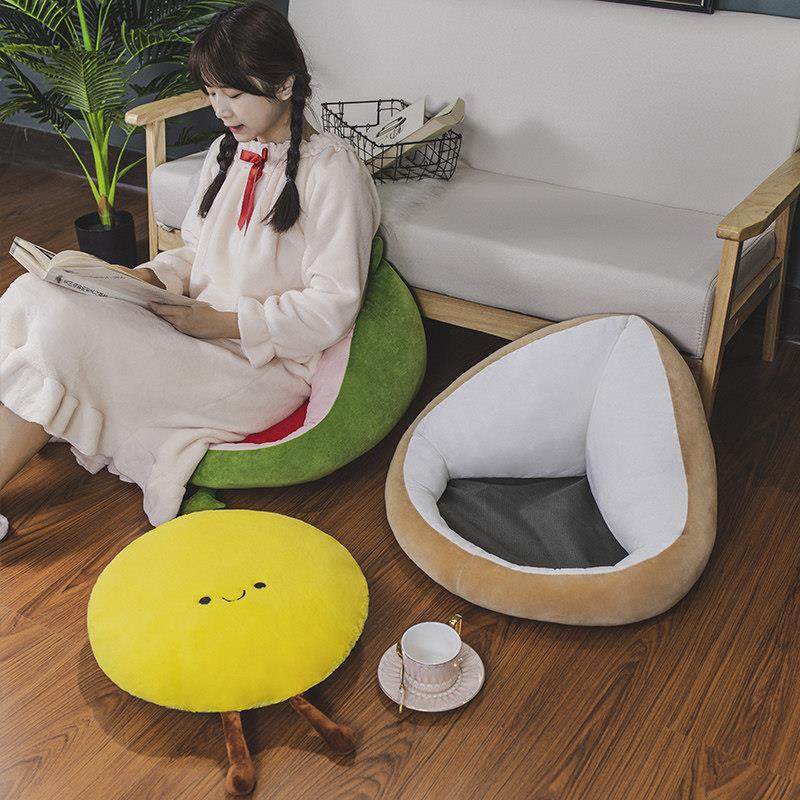 地上坐垫榻榻米垫子日式蒲团坐墩家用卧室飘窗地板懒人垫夏季毛绒,淘宝优惠券,粉丝福利购,淘宝优惠卷