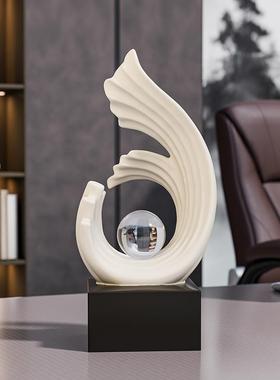 风生水起摆件办公室客厅玄关酒柜轻奢高档电视柜装饰乔迁新居礼品