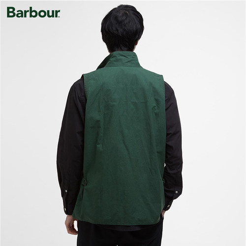 Barbour Westmorland Cotton男士无袖干蜡背心 - 图1
