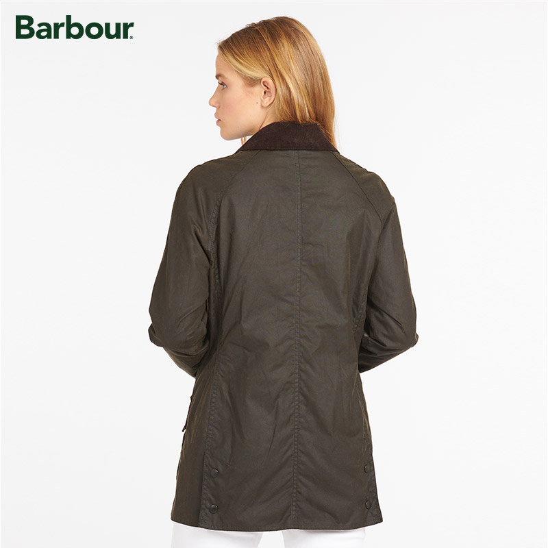 Barbour Classic Beadnell女士四季纯棉经典格纹里涂蜡油蜡夹克 - 图0