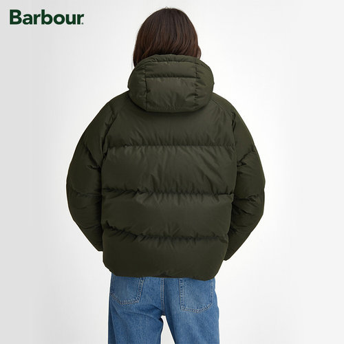 Barbour OS Down Transport男士连帽宽松羽绒服 - 图3